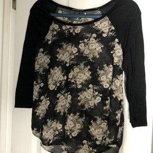 Sheer Floral Top